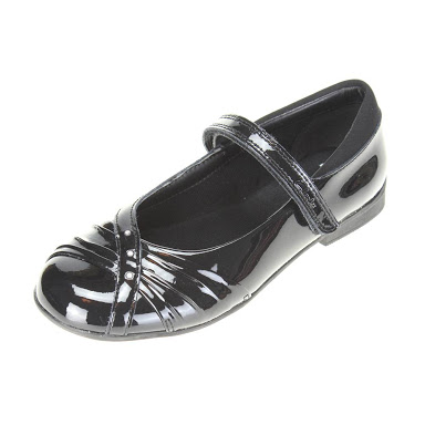 clarks girls school shoes Silver 